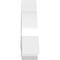 Ekena Millwork Ericson Architectural Grade PVC Gable Bracket, 36"W x 13 1/2"H x 4"D x 4"F, 9/12 Pitch GBP036X14X0404ERI00 - alternate 4